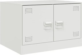 vidaXL Τραπεζάκι Σαλονιού Λευκό 67 x 50 x 44 εκ. από Ατσάλι