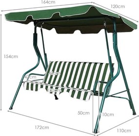 Κούνια κήπου 3θέσια - YB3106 - 585342