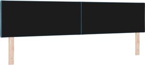 vidaXL LED κεφαλάρι Σκούρο Μπλε 200 cm Τεχνητό Δέρμα