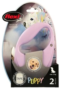 Λουρί Σκύλου Flexi Puppy 2 m Ροζ