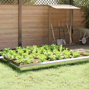 vidaXL Φράκτης σαλιγκαριών 16 pcs 50 x 3,5 x 25 εκ Ασημί