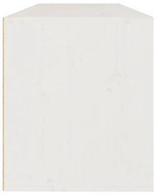 Ντουλάπι Τοίχου Λευκό 100 x 30 x 35 εκ. από Μασίφ Ξύλο Πεύκου - Λευκό