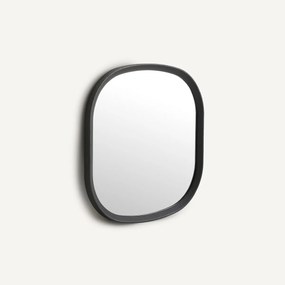 Τετράγωνος καθρέφτης από μασίφ δρυ, 60 εκ., Orion