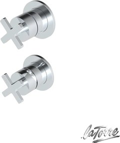 La Torre Elle Cross Chrome 38316 - Μικτης εντοιχισμου 2 εξοδων