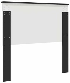 vidaXL Κεφαλάρι με κεφαλάρι Μαύρη Οξυά 100 cm Επεξεργασμένο ξύλο