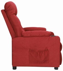 vidaXL Πολυθρόνα Ανακλινόμενη Μπορντό Υφασμάτινη