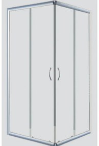 Sanitec Α 203 Καμπίνα Παραλληλόγραμμη Γωνιακή 100x80x200cm για Ντουζιέρα Flat Α203