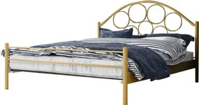 Κρεβάτι Orpheus-90x200-Χρυσό-Χωρίς ποδαρικό