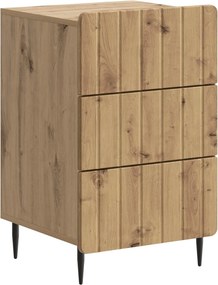 vidaXL Κομοδίνο Artisan Δρυς 43x 41 x 68 εκ Επεξεργασμένο Ξύλο