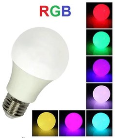 Diolamp Λάμπα LED για Ντουί E27 και Σχήμα A60 RGBW 650lm Dimmable