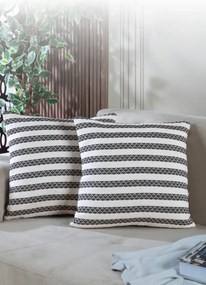 Stewehome Σετ 2 τεμαχίων διακοσμητικές μαξιλαροθήκες με φερμουάρ 45x45 cm