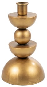 Κηροπήγιο Μεταλλικό Χρυσό 10x10x19εκ. Zen Collection 25.16.51570