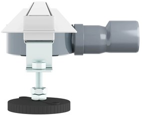 vidaXL 360° Νεροχύτης ντους με λεπτό μοντέλο Ασημί 90 cm