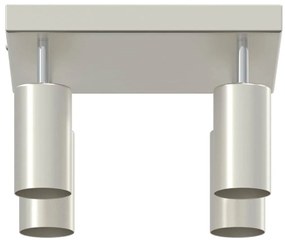 vidaXL Σποτ οροφής Βουρτσισμένο Νίκελ 26 x 26 x 16.5 εκ Ατσάλι