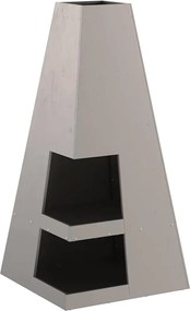 vidaXL Φωτιά Καφέ 50 x 50 x 100 cm Ατσάλι Σκληρυθέν στον Αέρα