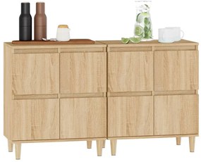 vidaXL Ντουλάπια 2 τεμ. Sonoma Δρυς 60x35x70 εκ. Επεξεργασμένο Ξύλο