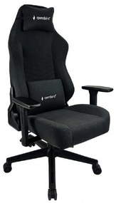 GEMBIRD GAMING CHAIR WITH BACK AND NECK PILLOWS BLACK