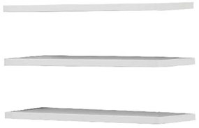 Σετ Ράφια Pg3 - w220 Λευκό 107x45x1,6 εκ. 107x45x1.6 εκ.