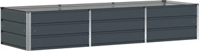 vidaXL Γλάστρα Ανθρακί 240 x 80 x 45 cm Ατσάλι