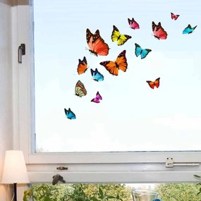 Αυτοκόλλητα Παραθύρου Διπλής Όψης Ango Butterflies 69002