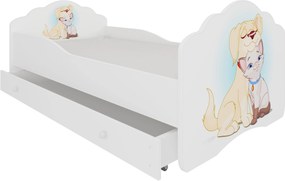 Παιδικό κρεβάτι Leomari-160 x 80-Χωρίς προστατευτικό-Leuko - Mpez