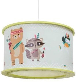 Παιδικό Κρεμαστό Φωτιστικό Οροφής Little Indians 135754 Elobra-135754-Πράσινο 135754