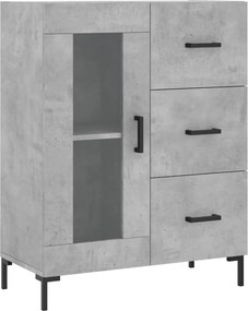 vidaXL Ντουλάπι Γκρι Σκυροδέματος 69,5x34x90 εκ. Επεξεργασμένο Ξύλο