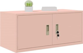vidaXL Ντουλάπι αποθήκευσης Ροζ 90 x 40 x 40 εκ Ατσάλι