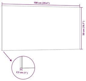 vidaXL Πάνελ Τοίχου 3D 5 τεμ. Καφέ 100 x 50 EPS