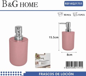 Θήκες κρεμοσάπουνου Dispenser πλαστικές - Σετ 5pcs - Pink - 21751