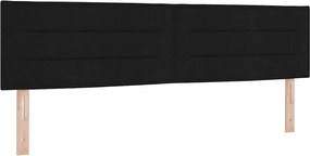 vidaXL LED κεφαλάρι με φώτα λωρίδας LED Μαύρο 180 cm Πολυεστέρας