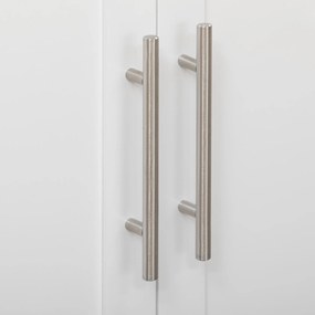 HOMCOM Τρόλεϊ Κουζίνας Νησίδα Κουζίνας, 1 Ράφι Μπαχαρικών, 1 Βάση Πετσέτας, 109 cm x 40 cm x 89 cm, Λευκό