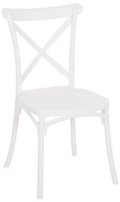 POLYPROPYLENE CHAIR ANJI  WHITE STACKABLE 47,5x52x90Hcm.