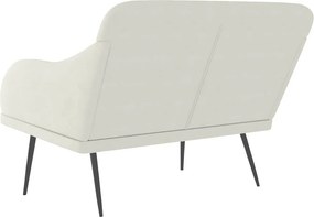 vidaXL Πάγκος Κρεμ 110x76x80 εκ. Βελούδινος