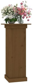 vidaXL Βάση Λουλουδιών Καφέ 40x40x90 εκ. από Μασίφ Ξύλο Πεύκου