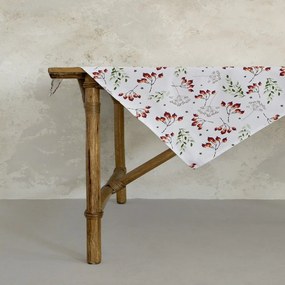 Καρέ Χριστουγεννιάτικο Mistletoe Red-White Nima 85X85