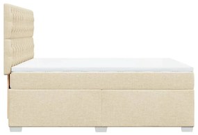 ΚΡΕΒΑΤΙ BOXSPRING ΜΕ ΣΤΡΩΜΑ ΚΡΕΜ 160X200 ΕΚ. ΥΦΑΣΜΑΤΙΝΟ 3290551