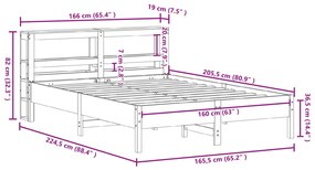 ΣΚΕΛΕΤΟΣ ΚΡΕΒ. ΧΩΡΙΣ ΣΤΡΩΜΑ ΚΑΦΕ ΚΕΡΙΟΥ 160X200 ΕΚ ΜΑΣΙΦ ΠΕΥΚΟ 3306143