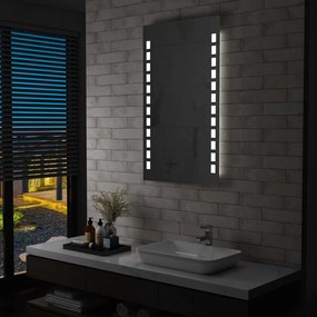 Καθρέφτης Μπάνιου Τοίχου με LED 60 x 100 εκ.