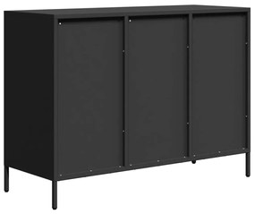 vidaXL Ντουλάπι Μαύρο 101,5x39x73,5 εκ. από Χάλυβα Ψυχρής Έλασης
