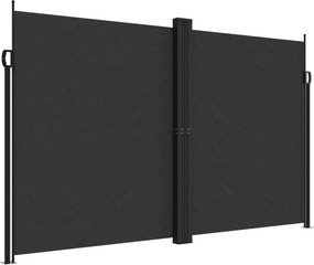 vidaXL Σκίαστρο Πλαϊνό Συρόμενο Μαύρο 200 x 1000 εκ.