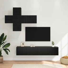vidaXL Σετ επίπλου τηλεόρασης Επιτοίχιο 3 pcs Επεξεργασμένο Ξύλο