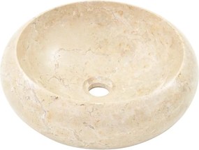 vidaXL Νιπτήρας Κρεμ 40 x 12 εκ. Μαρμάρινος