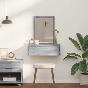 vidaXL Τραπέζι περιποίησης Γκρι 60 x 40 x 70 εκ. Επεξεργασμένο ξύλο