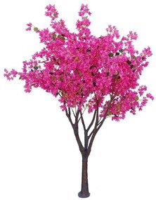 Τεχνητό Δέντρο Βουκαμβίλια 3711-6 220cm Brown-Fuchsia Supergreens Πλαστικό, Ύφασμα