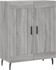 vidaXL Ντουλάπι Γκρι Sonoma 69,5 x 34 x 180 εκ. Επεξεργασμένο Ξύλο