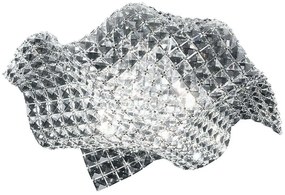 Φωτιστικό Οροφής - Πλαφονιέρα Rumba I-RUMBA-H2O/PL44 4xG9 44x44x12cm Clear Luce Ambiente Design Κρύσταλλο,Μέταλλο