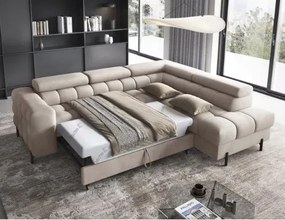 Γωνιακός καναπές Ferucce-Ekrou-Δεξιά - 276.00Χ200.00Χ93.00cm