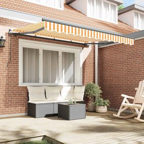 vidaXL Σκηνίτσα Αναδιπλούμενη Κίτρινο 250 x 200 cm ύφασμα