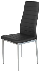 Καρέκλα ArteLibre ROSE Μαύρο PVC 53x39x96cm-14320017